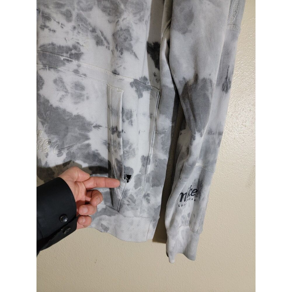 Vintage Nike Sportswear Grey Tie Dye Hoodie - Small - Picture 2 of 9